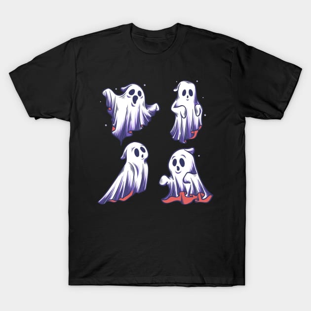 Happy halloween vector lettering and cheerful T-Shirt by drydenshops